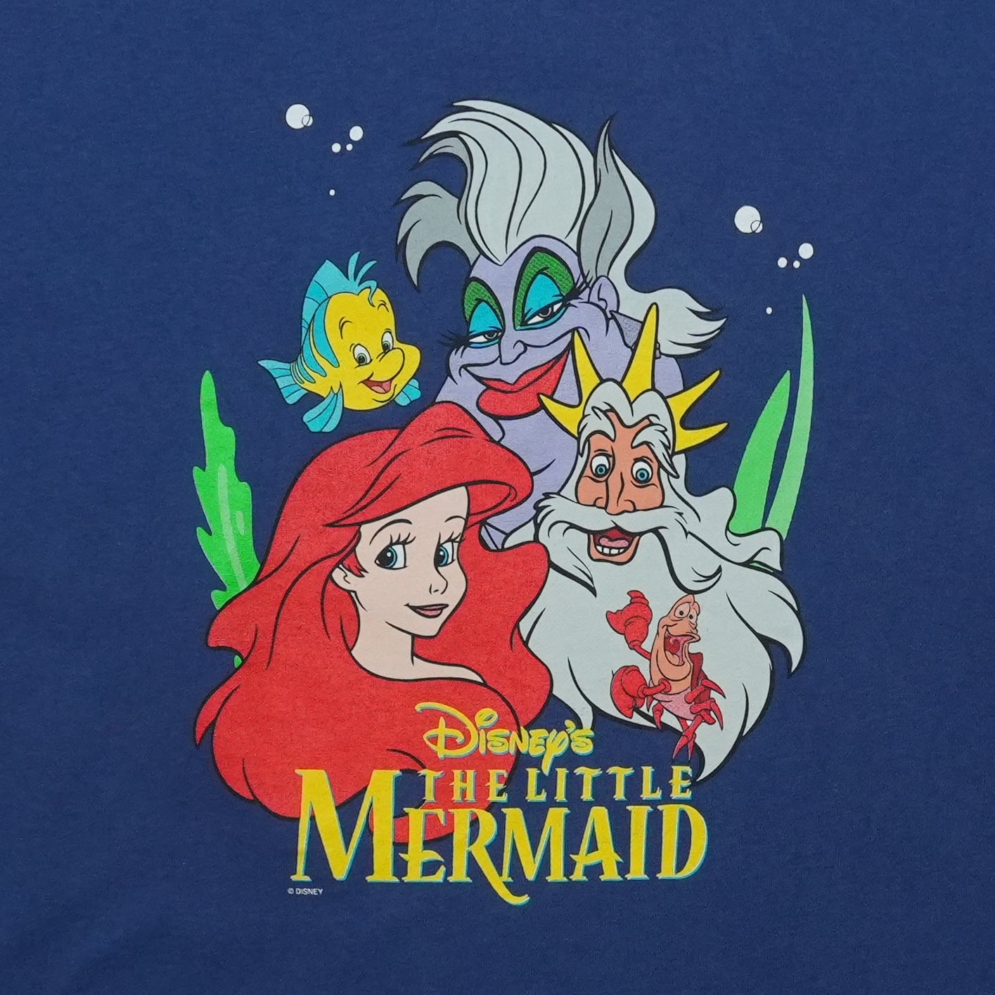 1990s Disney The Little Mermaid Shirt Detail