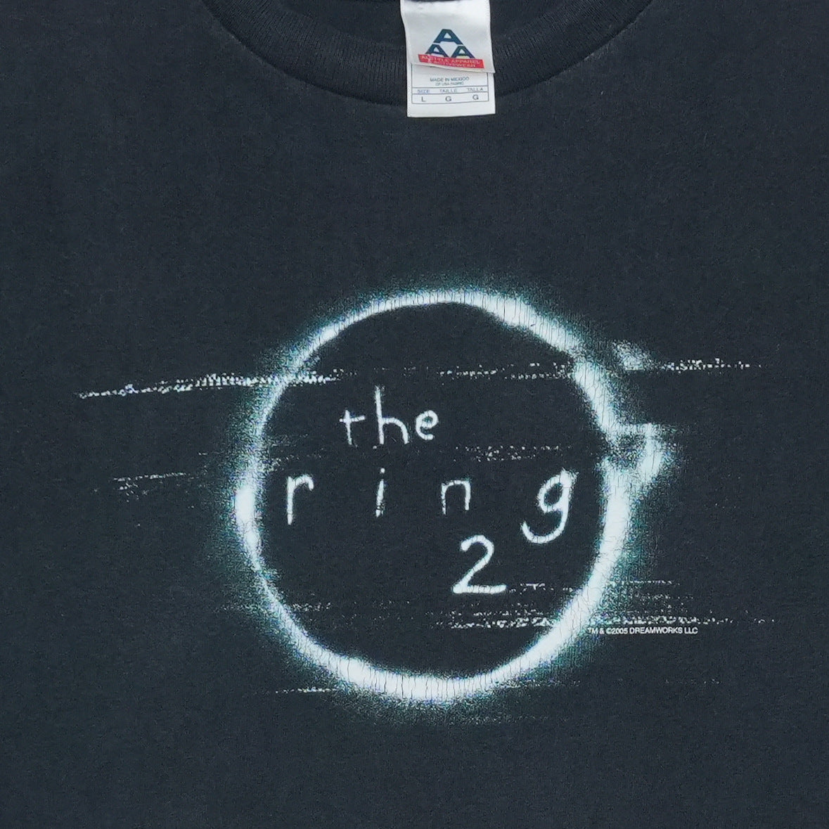 2005 The Ring Two Movie Promo Shirt Front Graphic