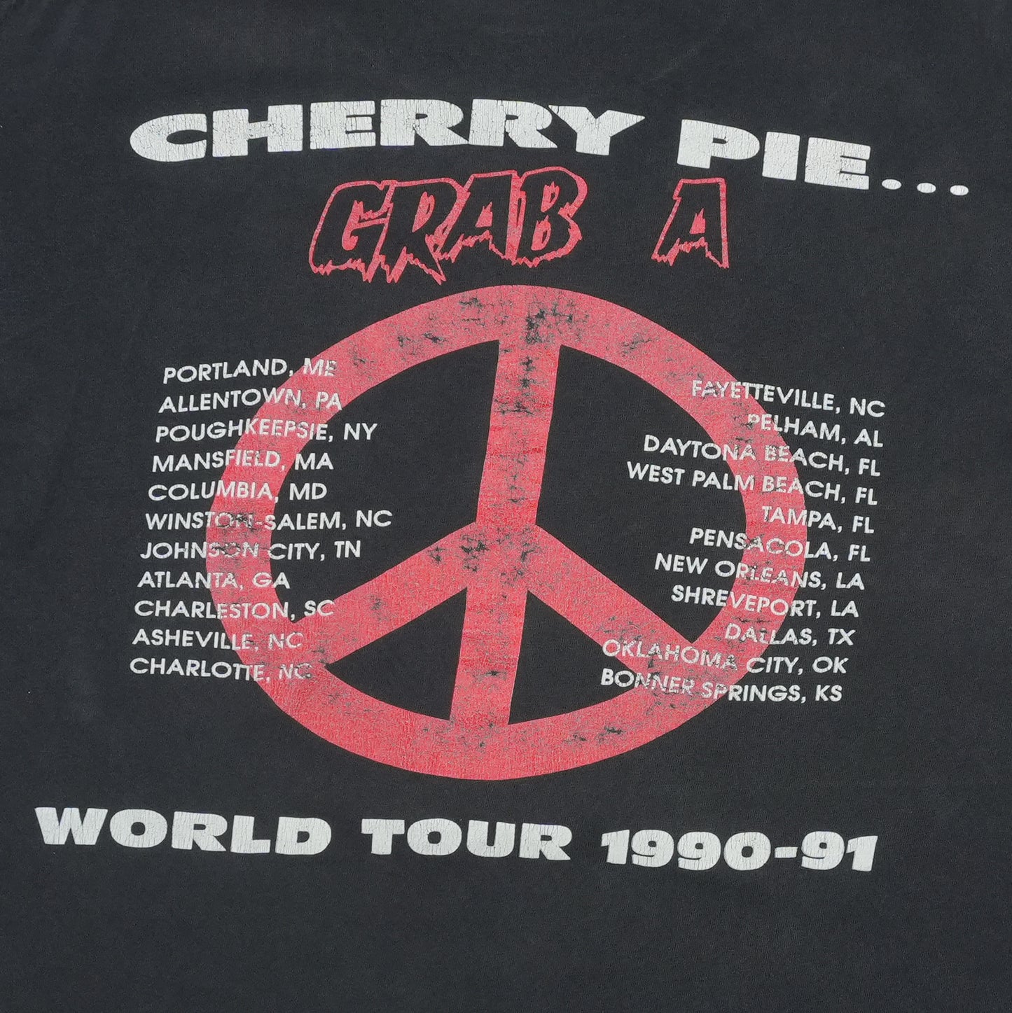 1990 Warrant Cherry Pie Tour Shirt