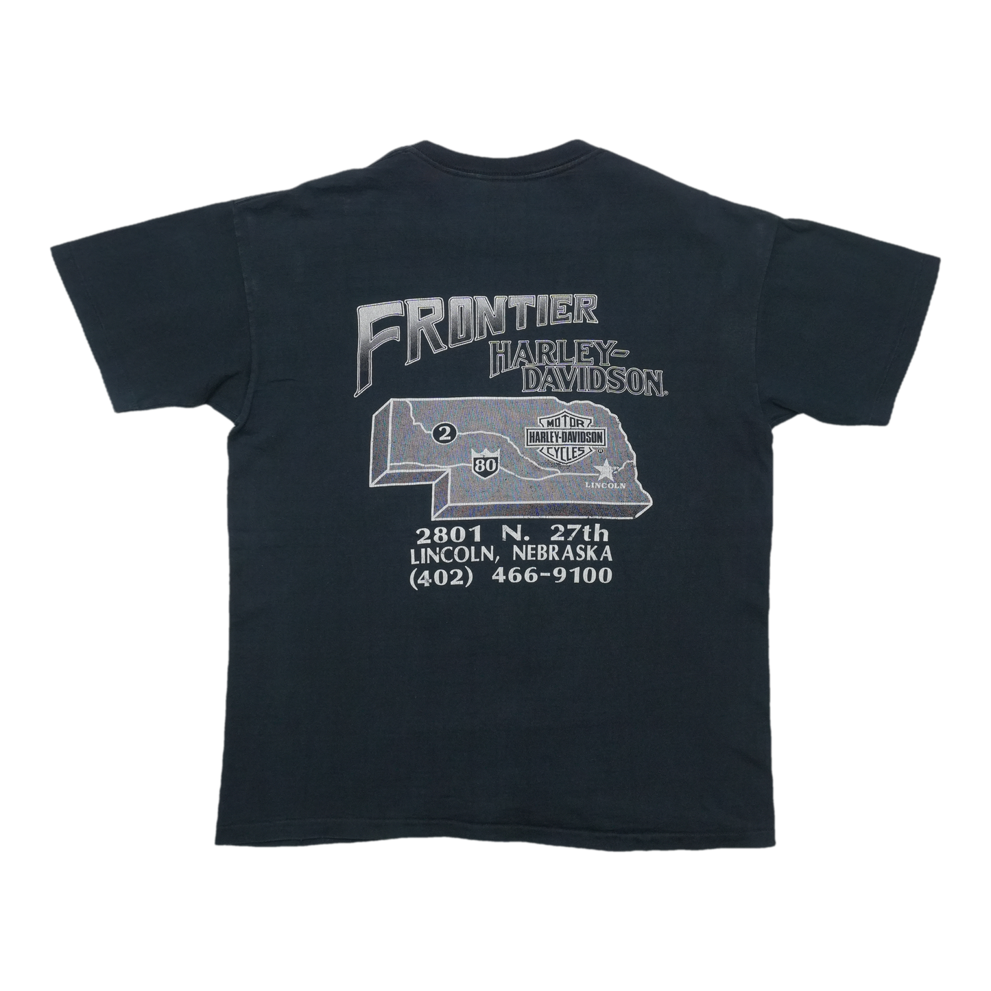 1990 Harley Davidson Lincoln Nebraska ShirtBack