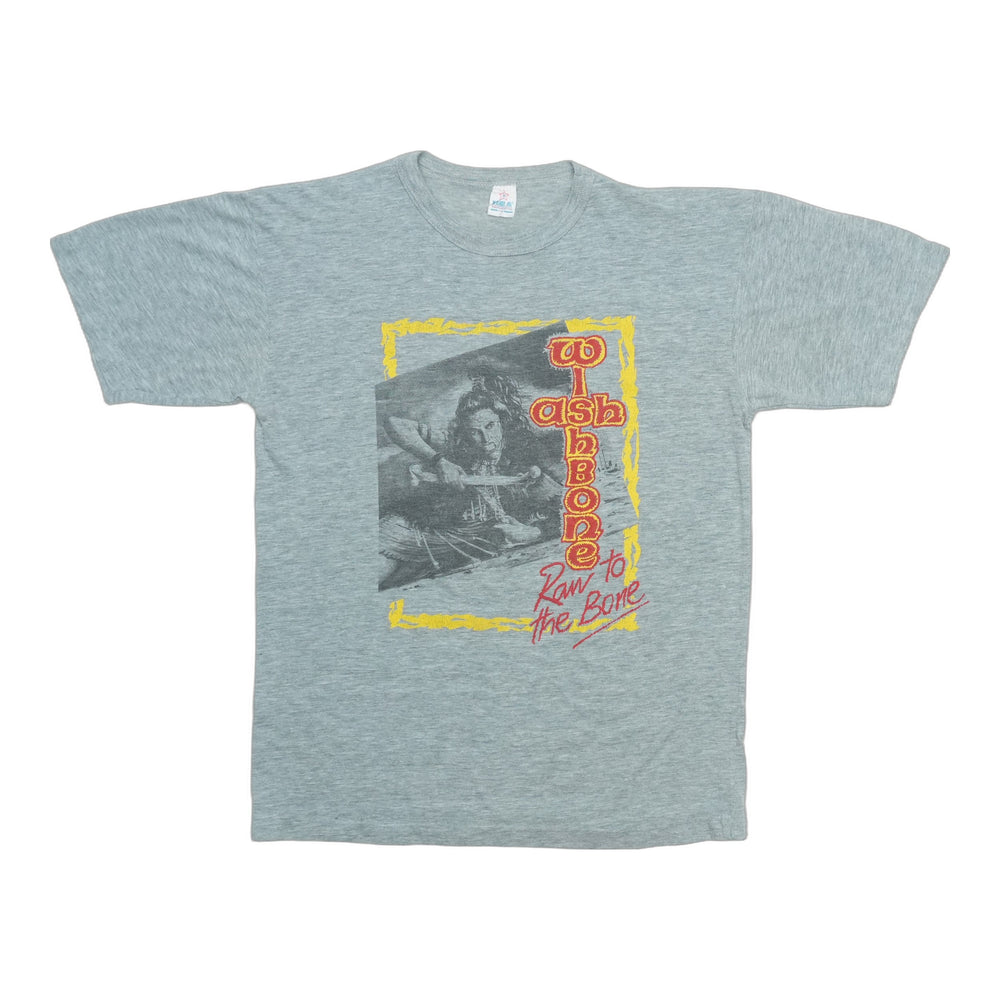 1985 Wishbone Ash Raw To The Bone Tour Shirt Front