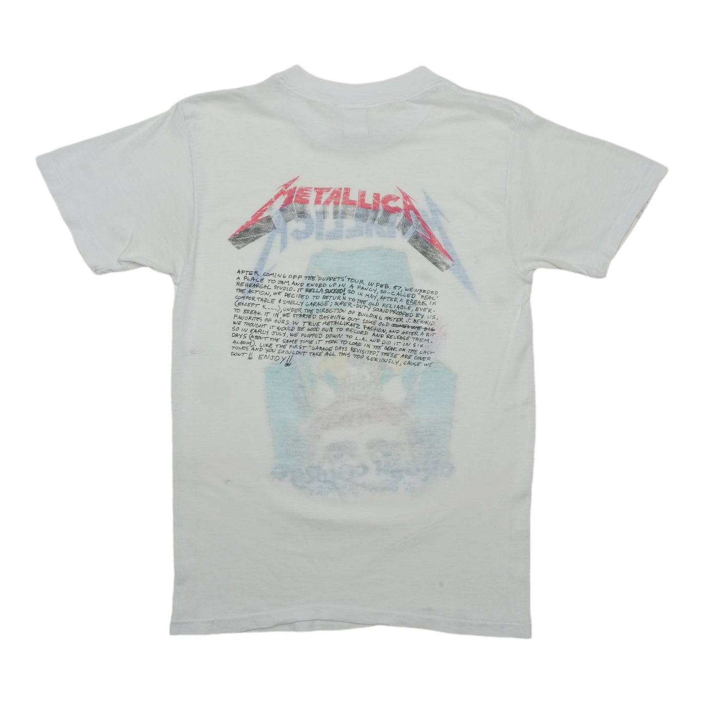 1990s Metallica Crash Course in Brain Surgery Shirt Back