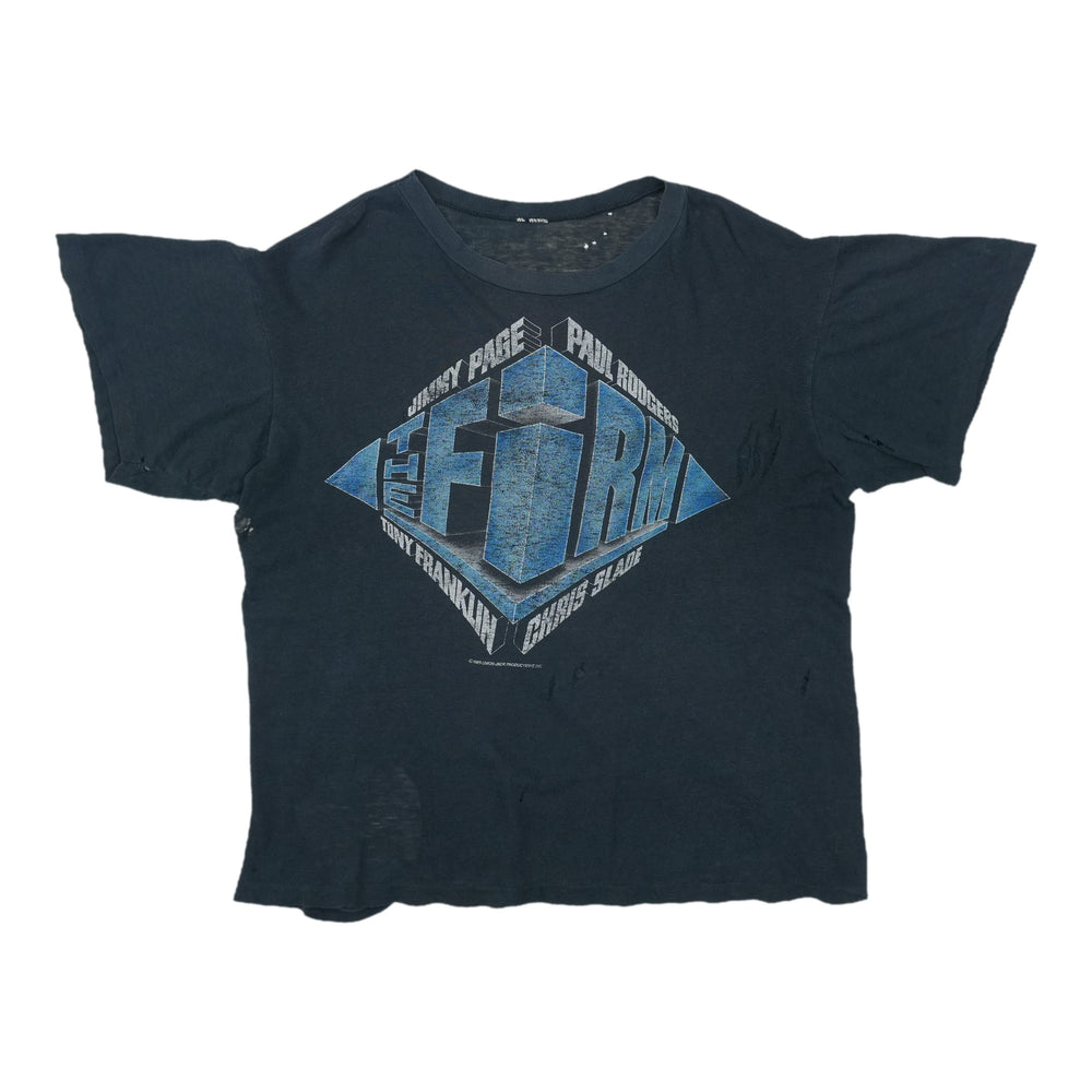 1985 The Firm USA Tour Shirt Front