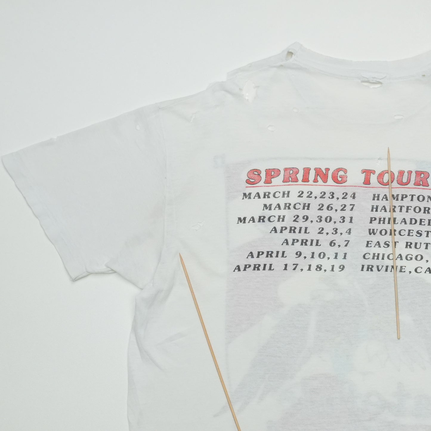 1987 Grateful Dead Eagle Perez Concert Shirt Back Detail 3