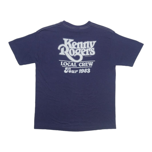 1983 Kenny Rogers Local Crew Tour Shirt Back