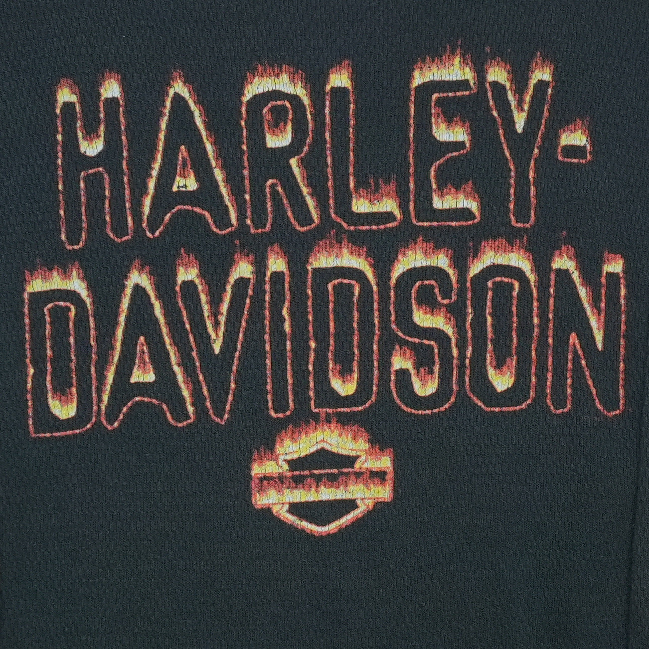 2000s Harley Davidson San Jose California Thermal Shirt Front Graphic