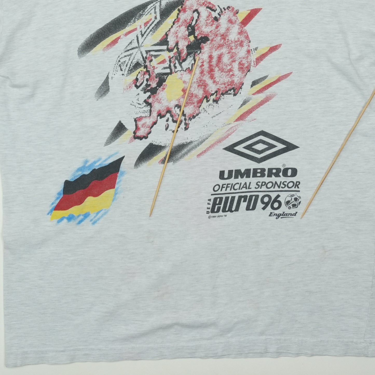 1996 Germany Euro 96 Umbro Shirt Detail 3