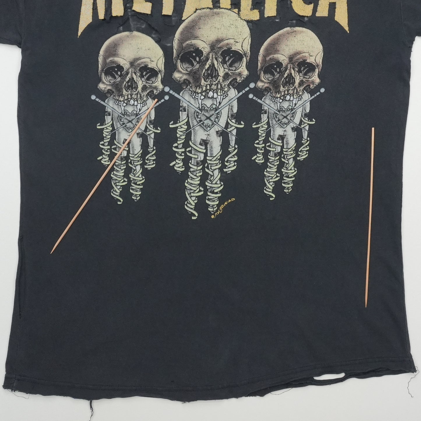 1990s Metallica Pushead Shirt Back Detail 2