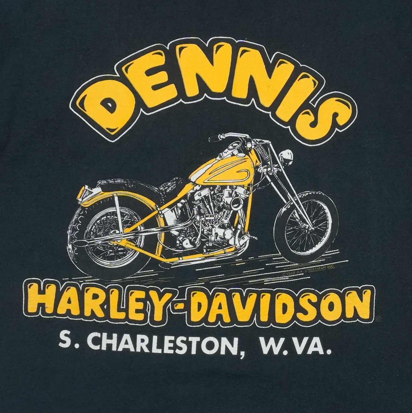 1990s Harley Davidson South Charleston West Virginia Shirt Back Detail 1