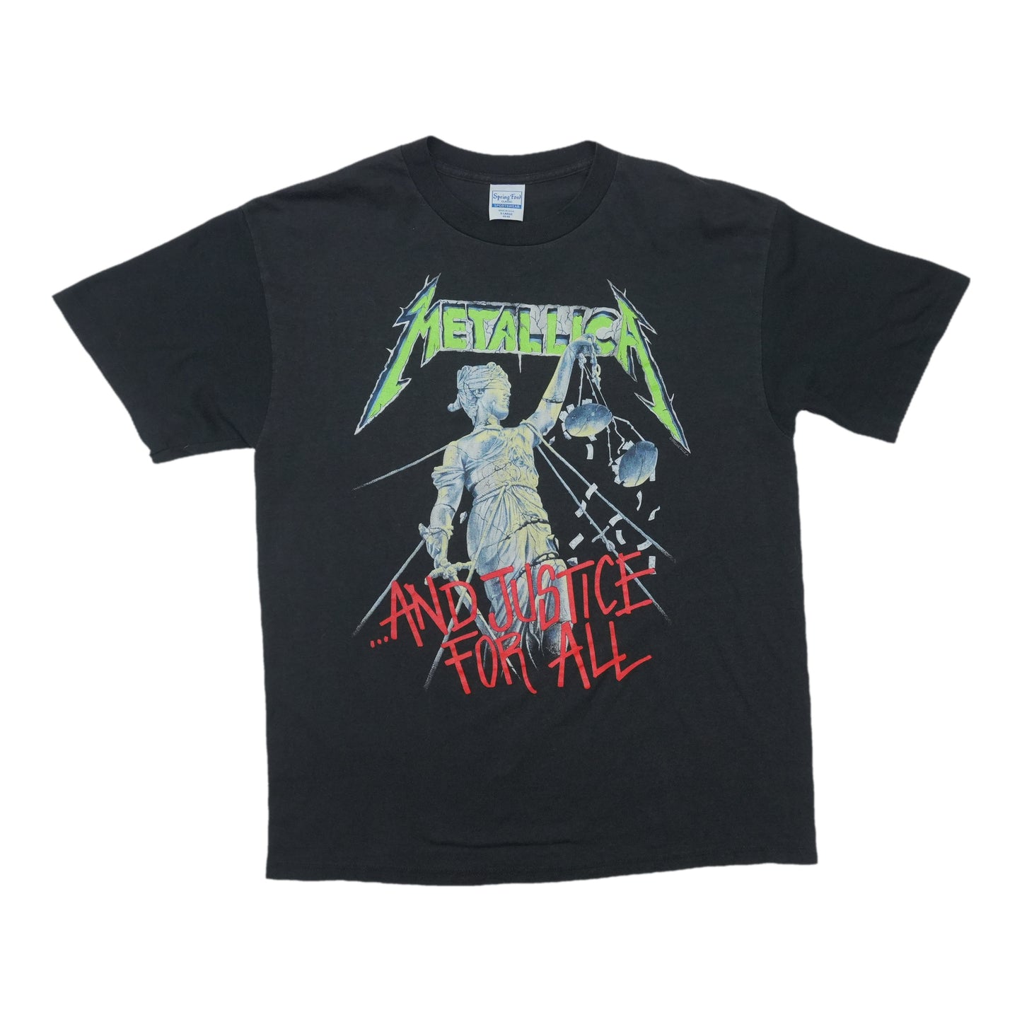 1988 Metallica And Justice For All Shirt Front