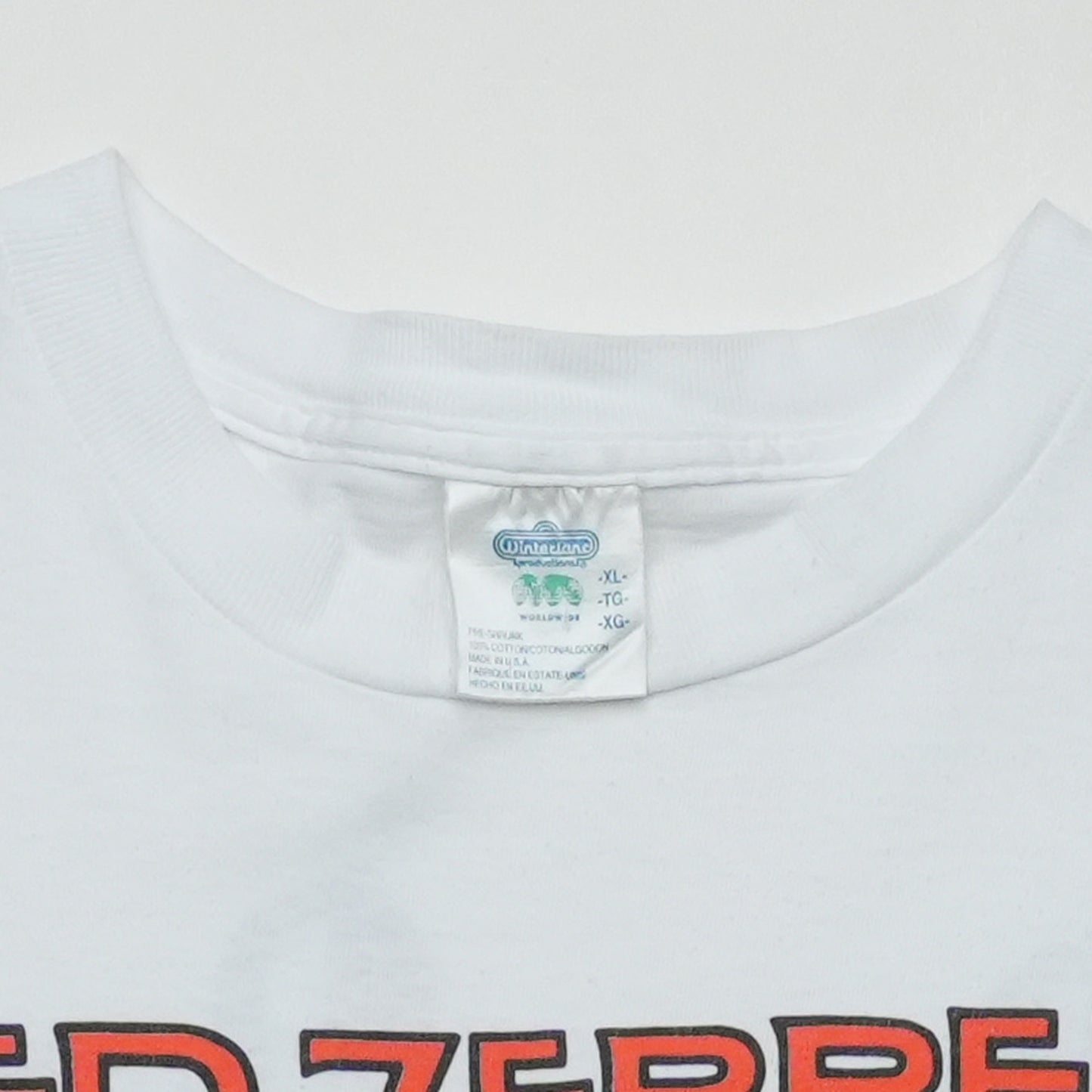 1990 Led Zeppelin Swan Song Angel Shirt Tag