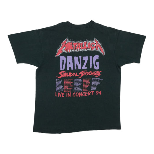 1994 Metallica Summer Tour Shirt Back