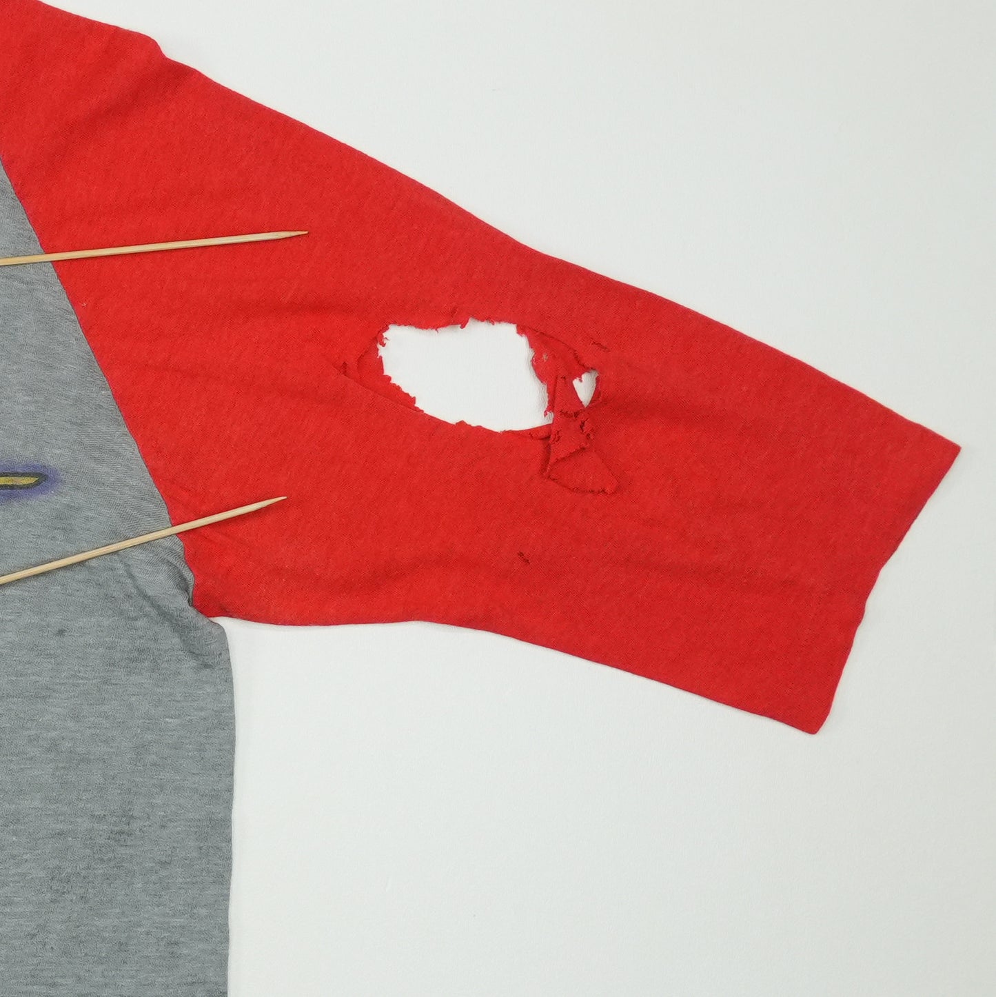 1981 Red Rider Lunatic Fringe Raglan Shirt Detail 5