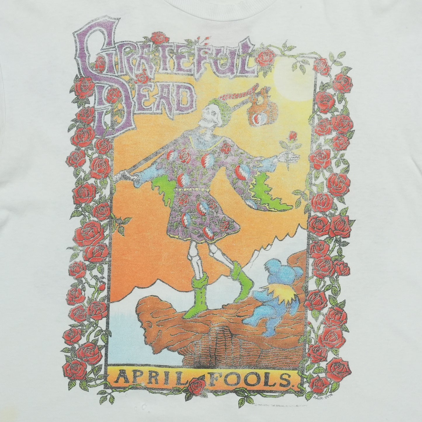 1993 Grateful Dead April Fools Concert Shirt Front Graphic