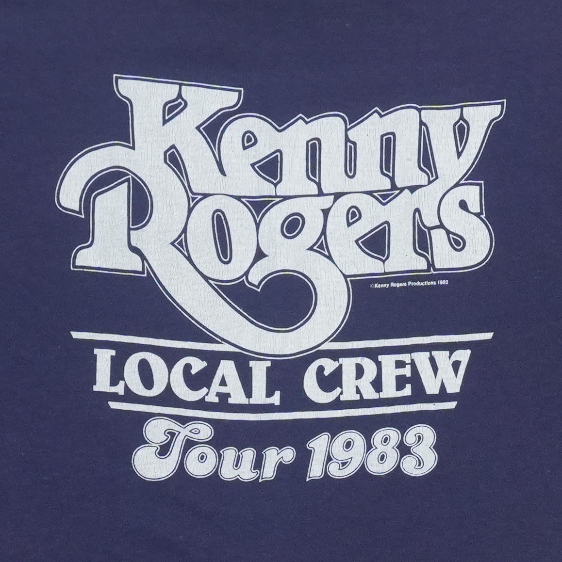 1983 Kenny Rogers Local Crew Tour Shirt Detail 3