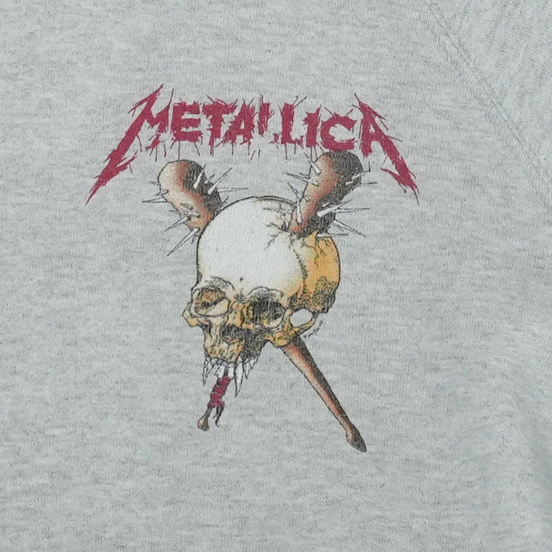 1990s Metallica One Pushead Skull Hoodie Detail 2