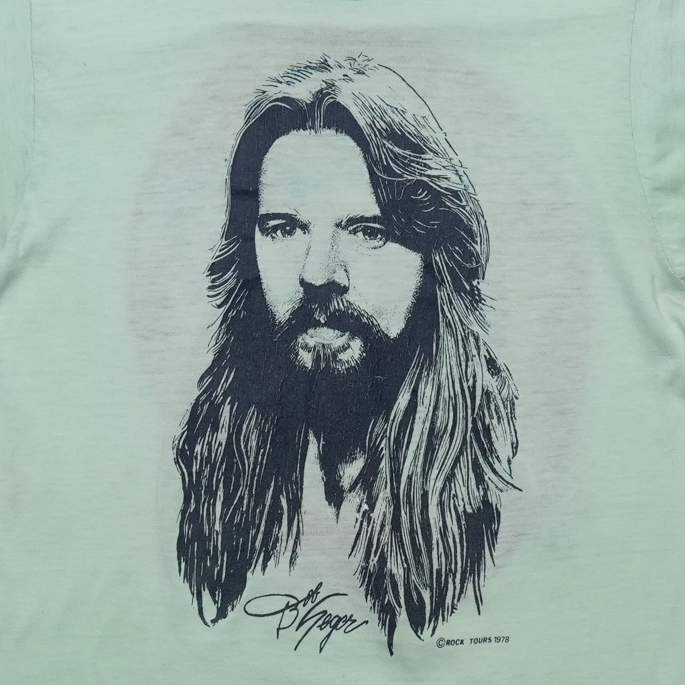 1978 Bob Seger Stranger In Town Tour Shirt Detail