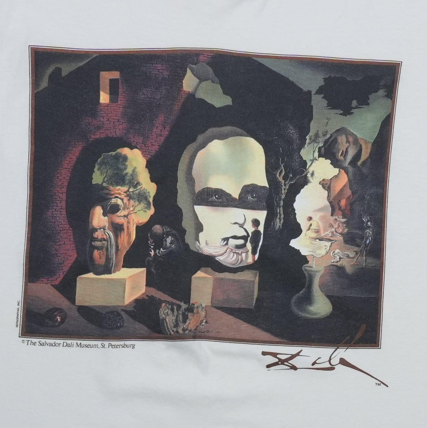 1990s Salvador Dali Surrealist Art Shirt Front Detail 1