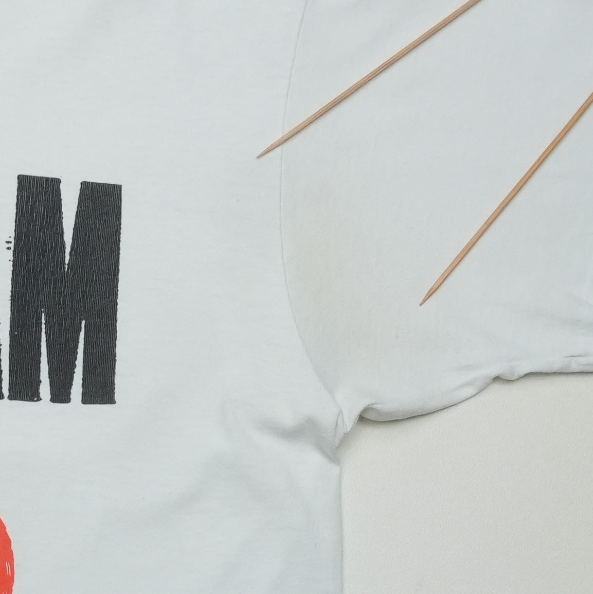 1992 Pearl Jam Don't Give Up European Tour Shirt Detail