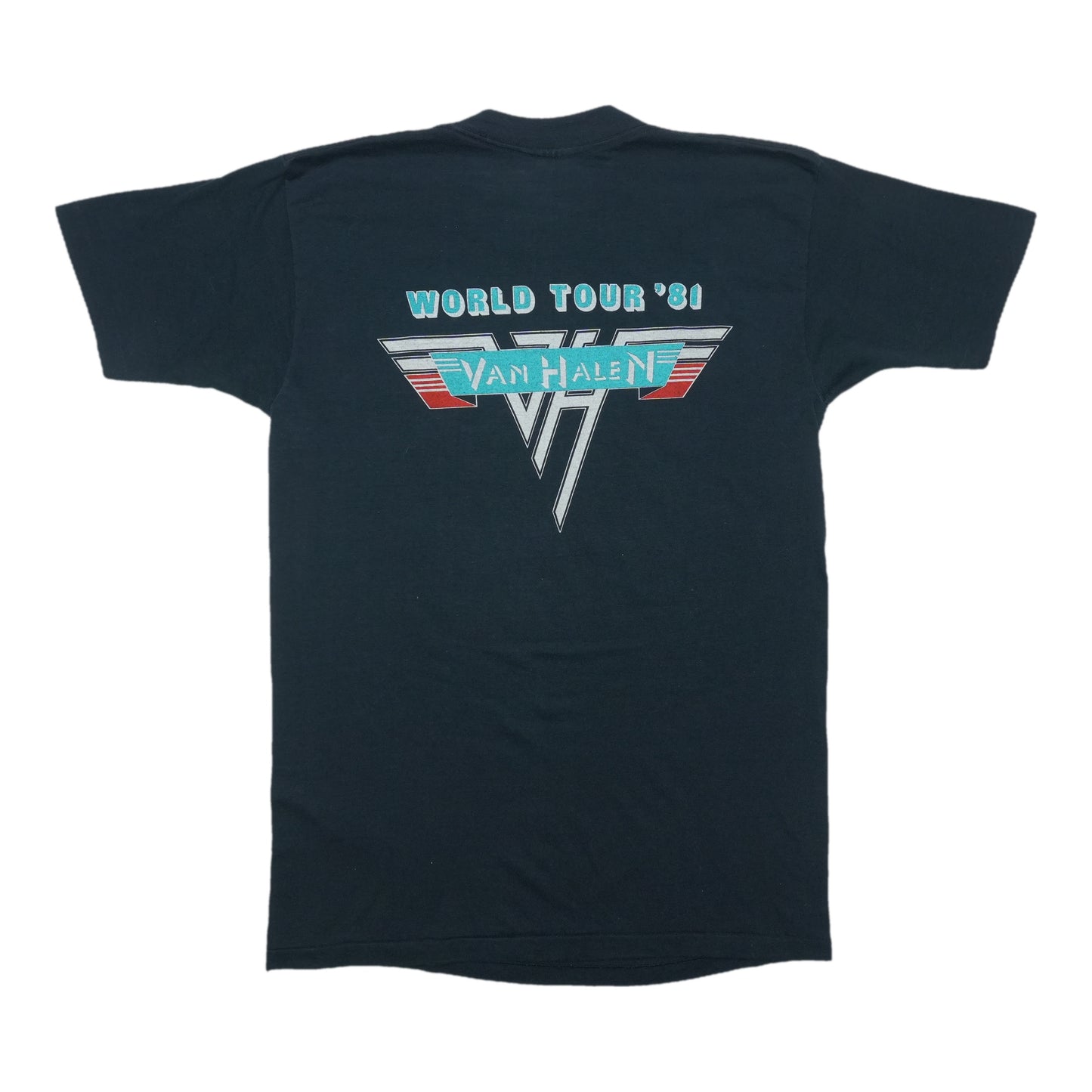 1981 Van Halen Worldwide Tour Shirt Back
