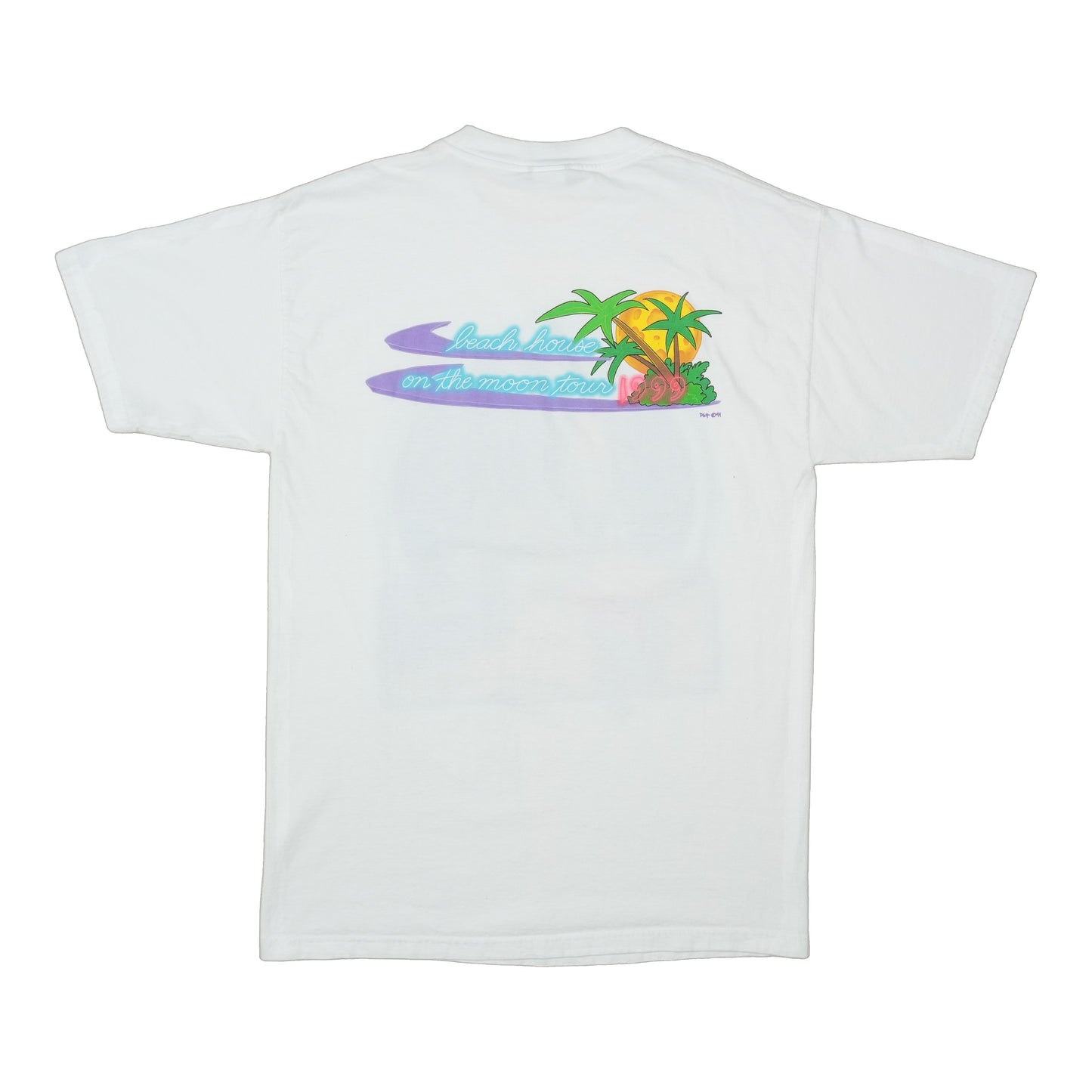 1999 Jimmy Buffett Beach House on the Moon Tour Shirt Back
