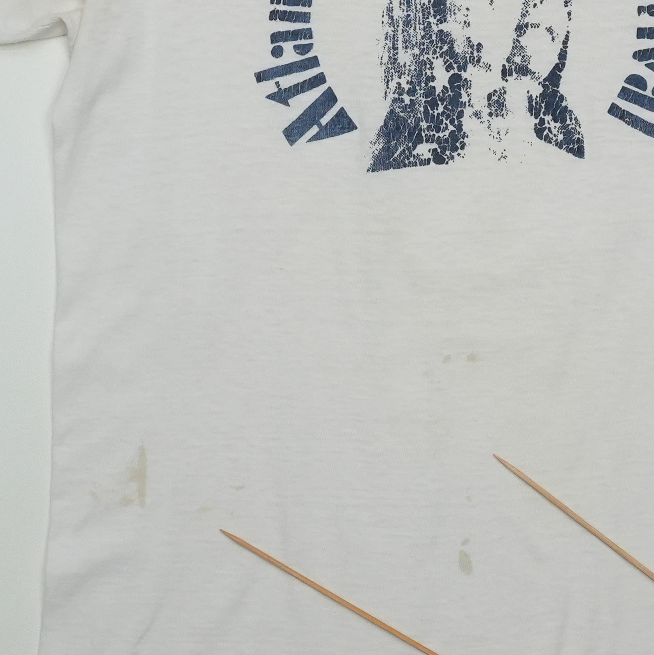 1970s Atlantic City Pop Festival Ringer Shirt Detail 1