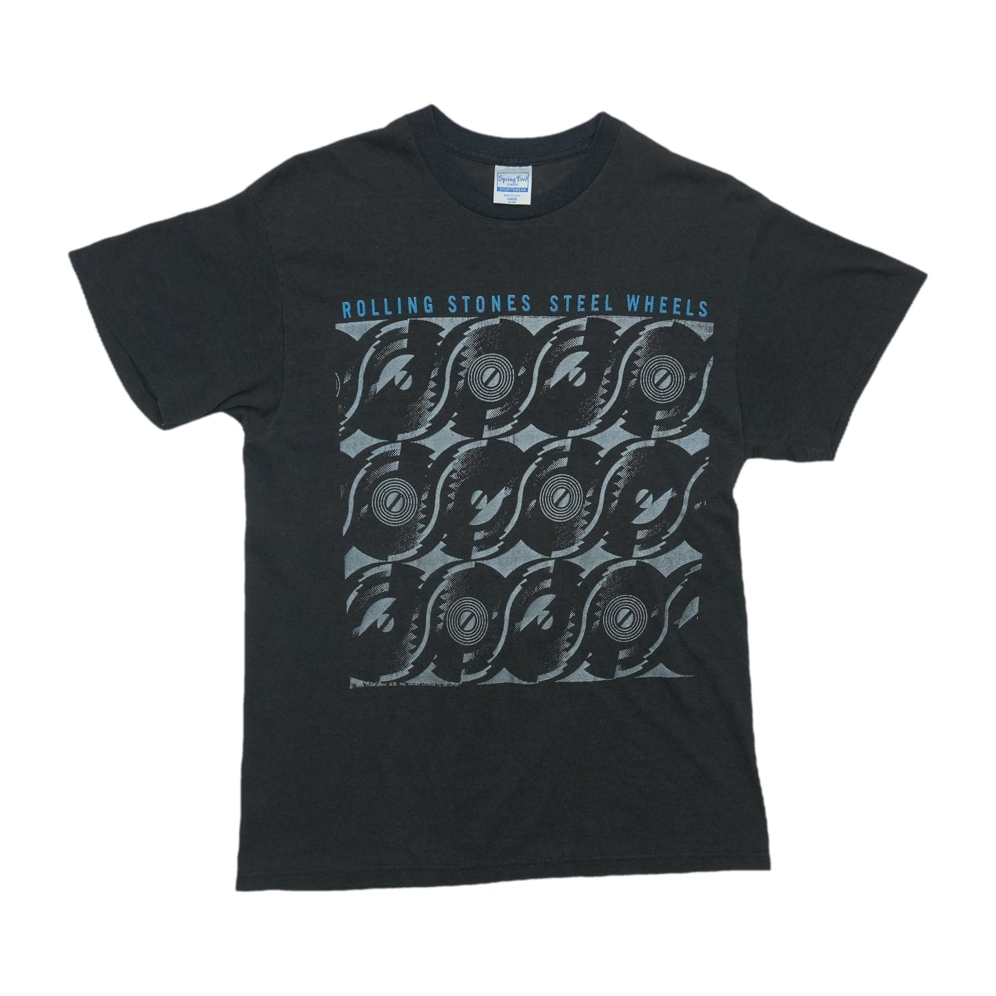 1989 Rolling Stones Steel Wheels North American Tour Shirt Front