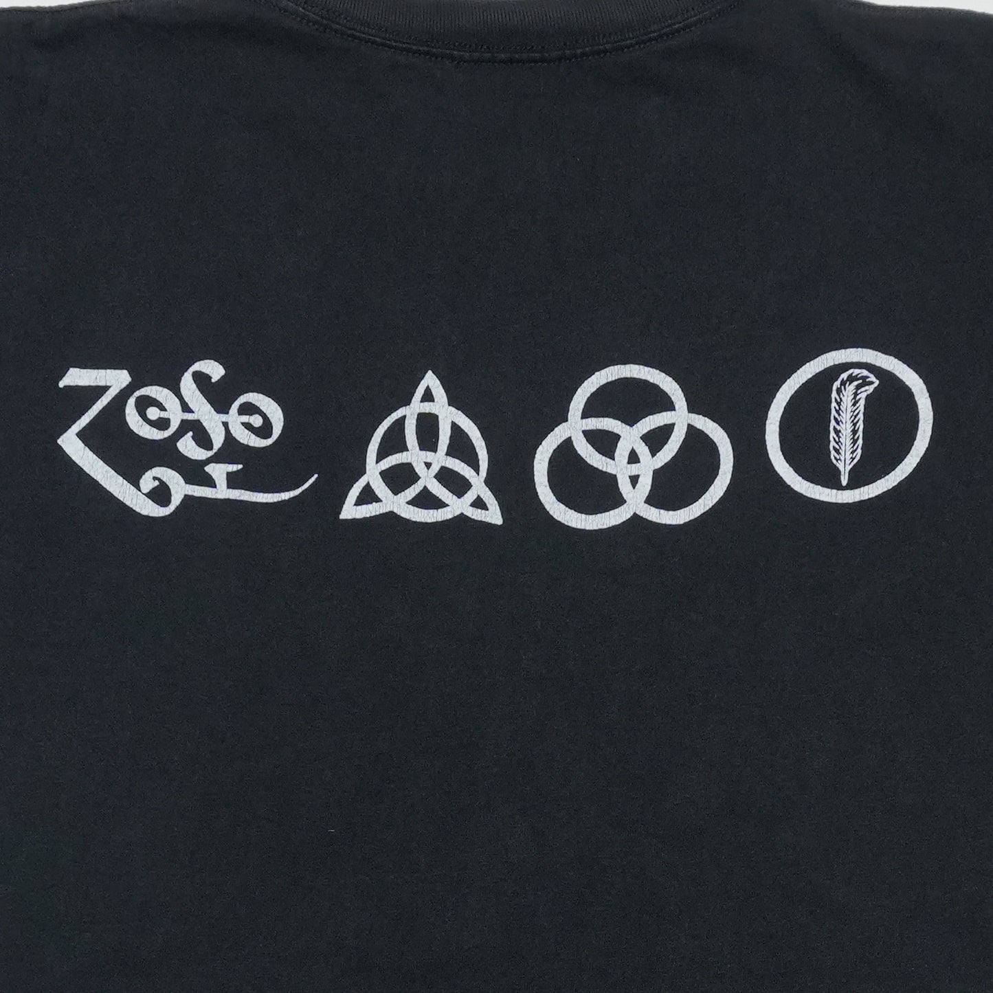 1990s Led Zeppelin Icarus Swan Song Shirt Back Graphic