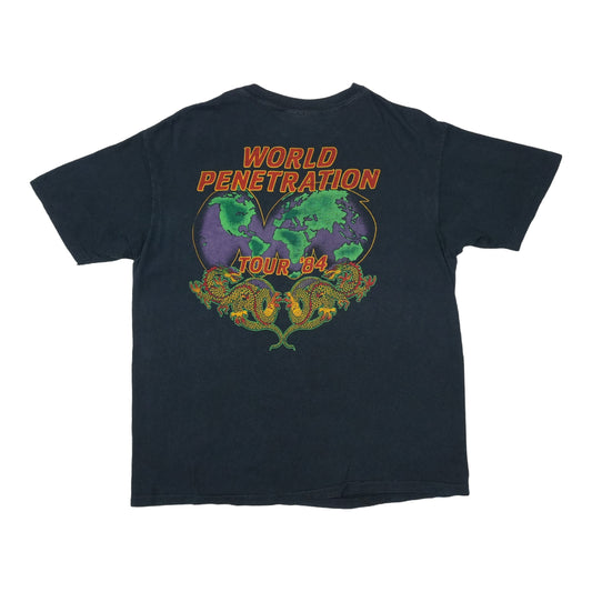 1984 Ted Nugent Penetrator World Penetration Tour Shirt Back