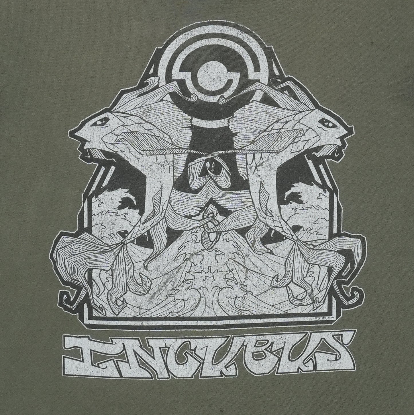 1990s Incubus Spiral Logo Shirt Detail 2