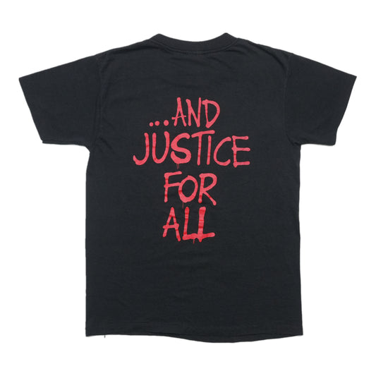 1988 Metallica Band And Justice For All Shirt Back