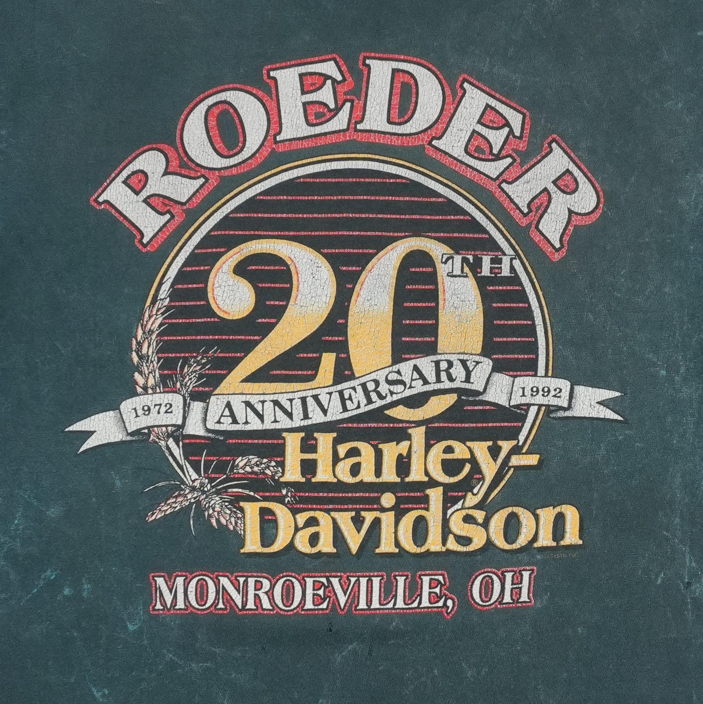 1992 Harley Davidson Monroeville Ohio Shirt