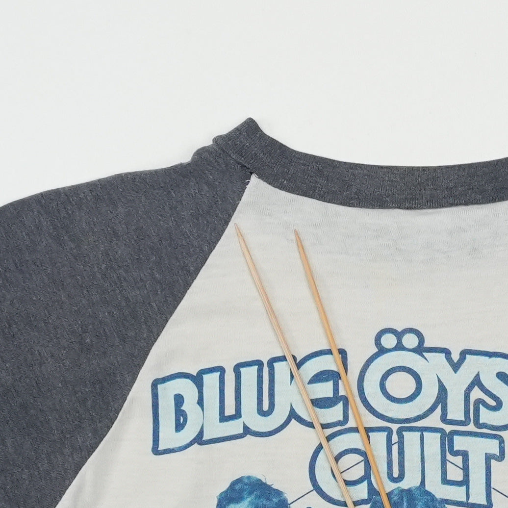 1981 Blue Oyster Cult Fire Of Unknown Origin Raglan Shirt Detail 7