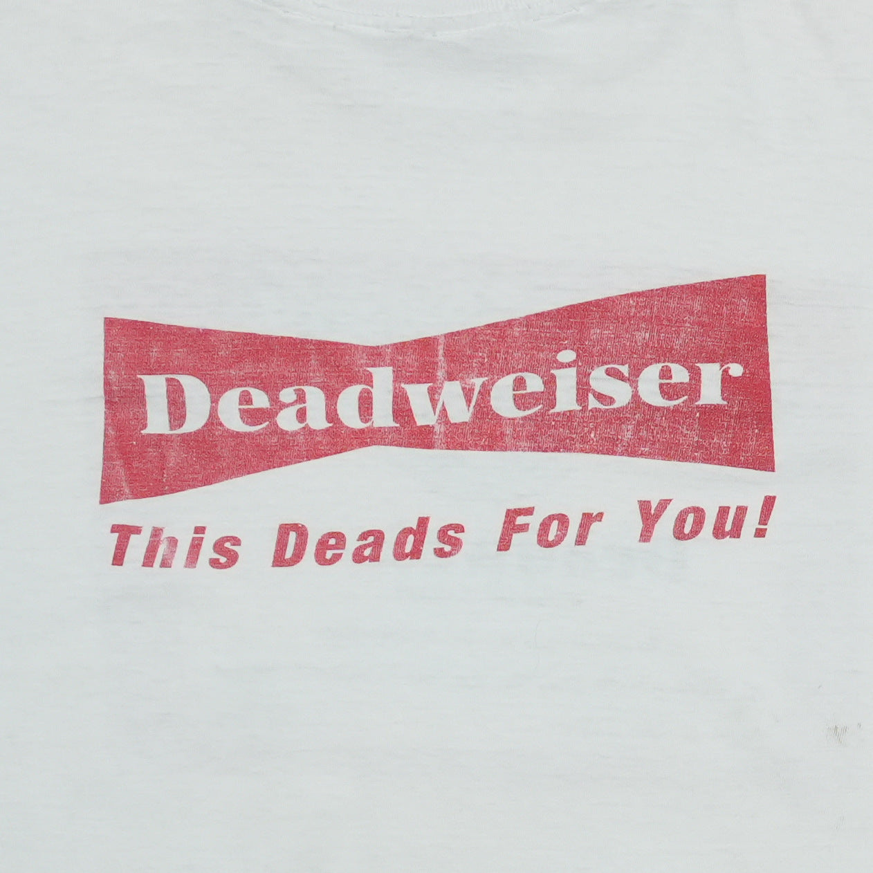 1980s Deadweiser Grateful Dead Shirt Front Detail 2
