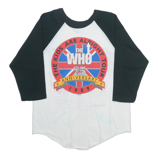 1989 The Who The Kids Are Alright Tour Raglan Shirt Front