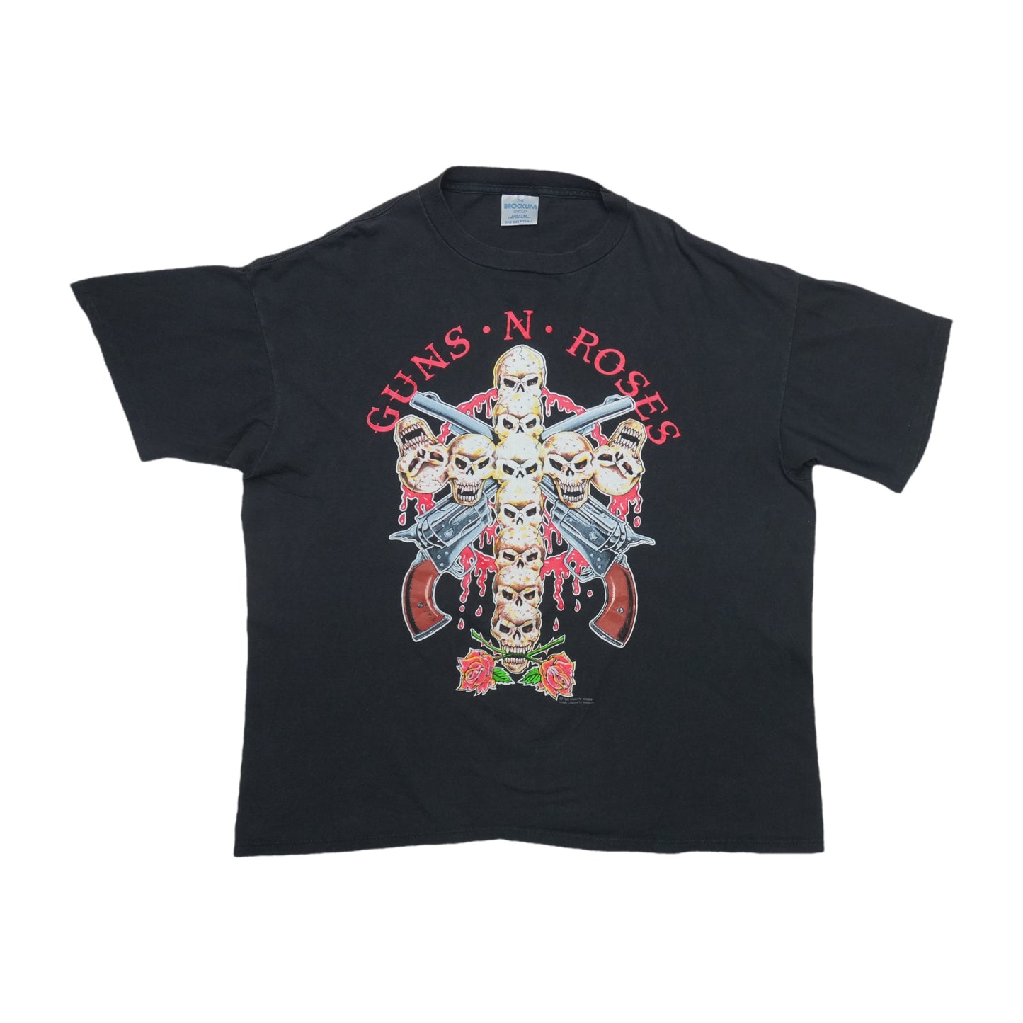 1991 Guns N Roses Use Your Illusion Tour Shirt Front
