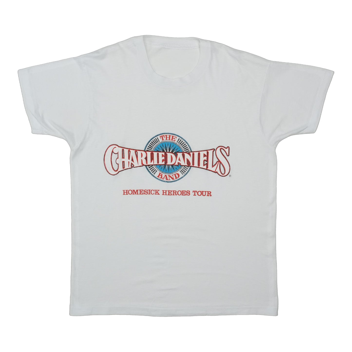 1980s Charlie Daniels Band Homesick Heroes Tour Shirt Front