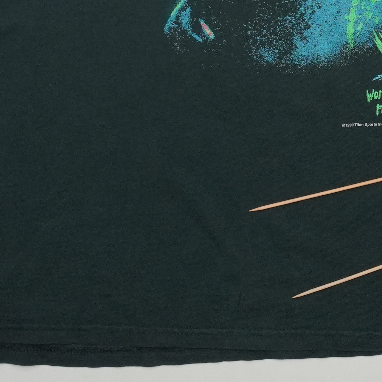 1999 The Rock WWF Brahma Bull Shirt Back Detail 1