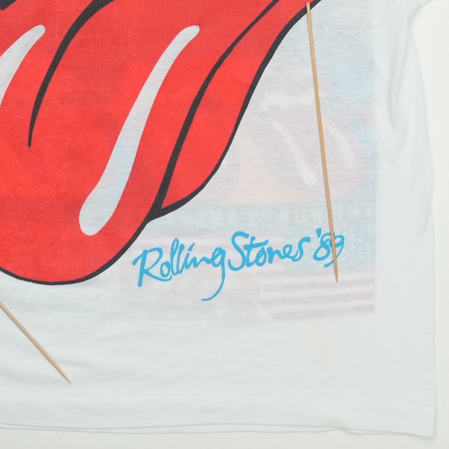 1989 Rolling Stones Steel Wheels North American Tour Shirt Detail 3