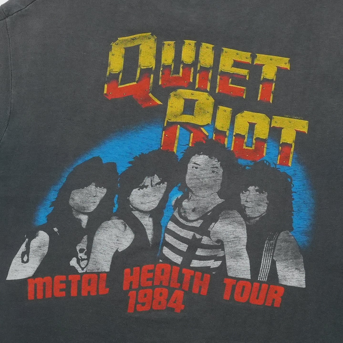 1984 Quiet Riot Sleeveless Tour Shirt Front Detail 2