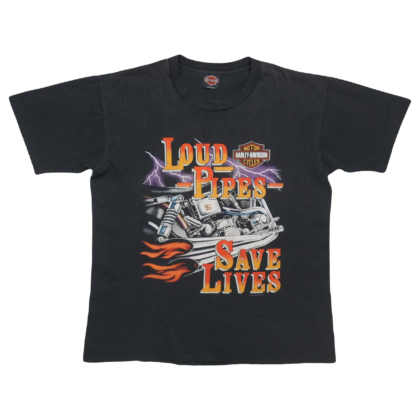 1994 Harley Davidson Loud Pipes Save Lives Shirt