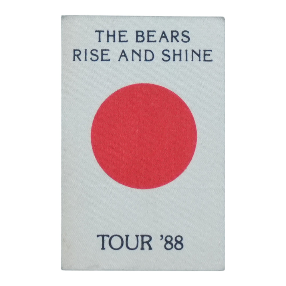 1988 The Bears Rise and Shine Tour Event Backstage Pass - front