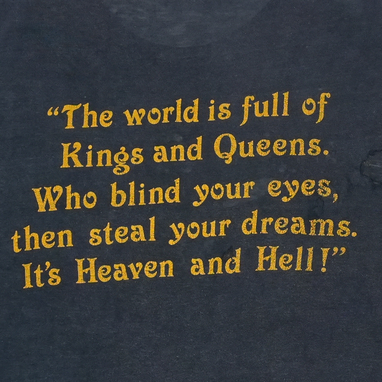 1980 Black Sabbath Heaven & Hell Tour Shirt Detail 6