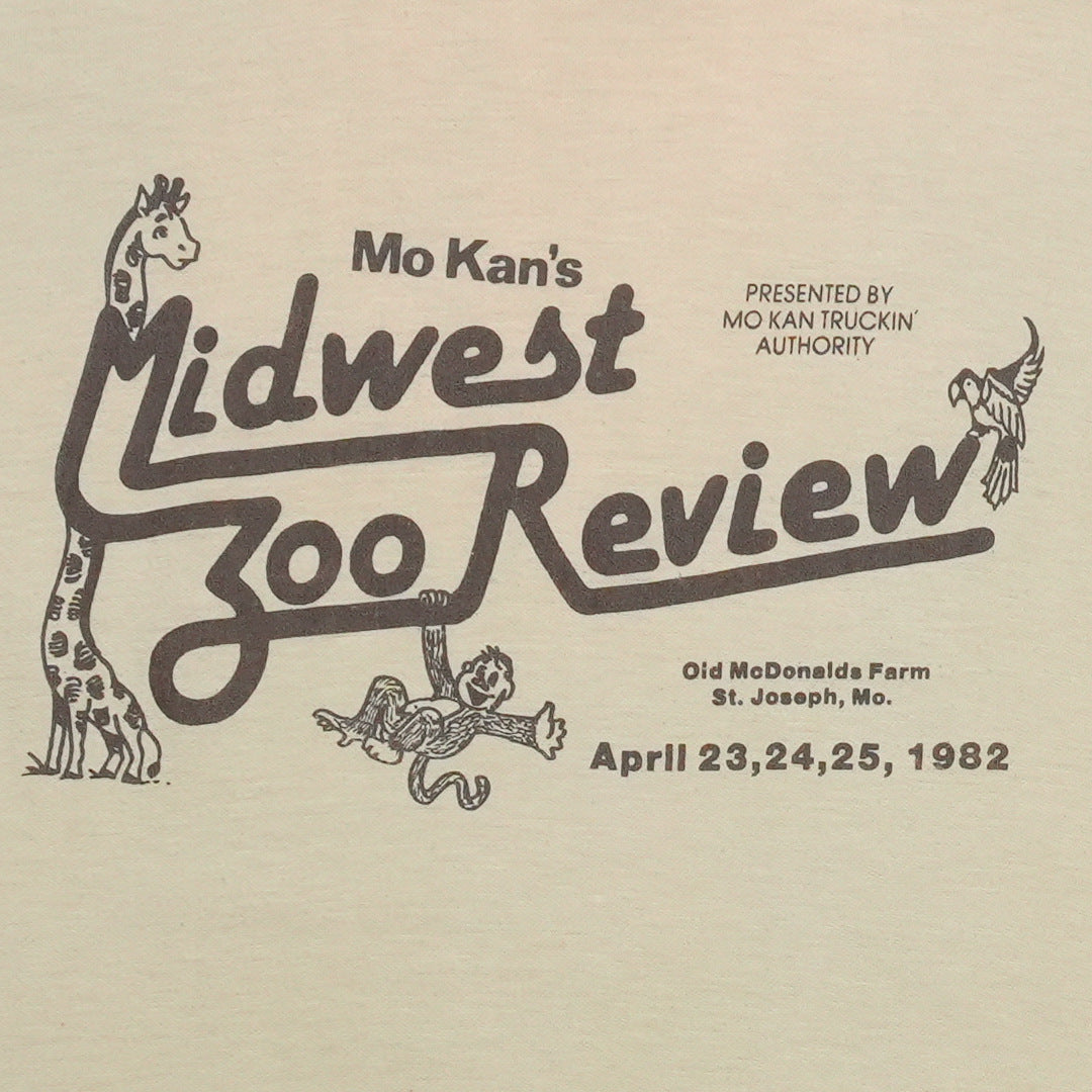 1982 Mo Kans Midwest Zoo Review Shirt Detail 2