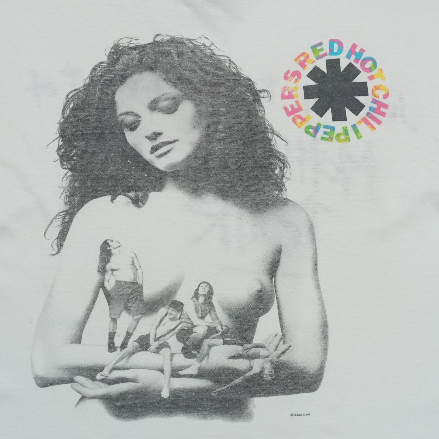 1990 Red Hot Chili Peppers Mother Earth Tour Shirt Front Detail 1
