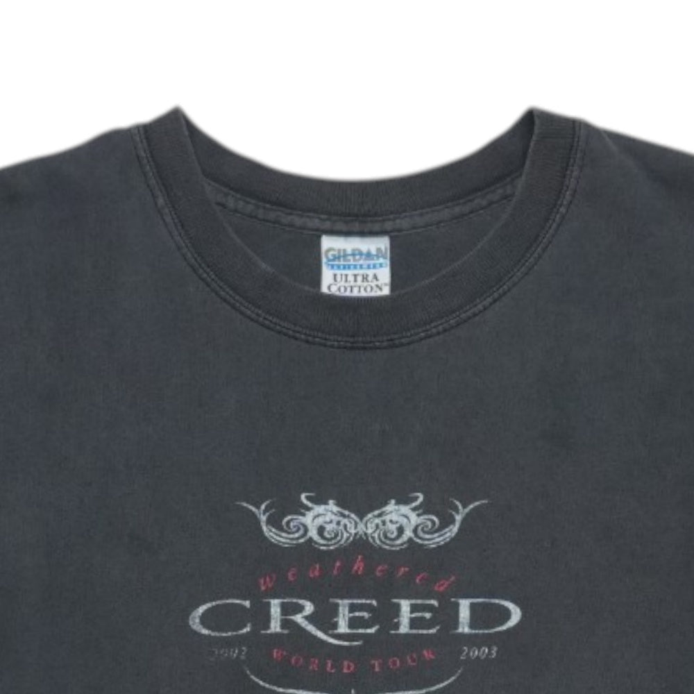 2002 Creed Weathered World Tour Shirt Tag