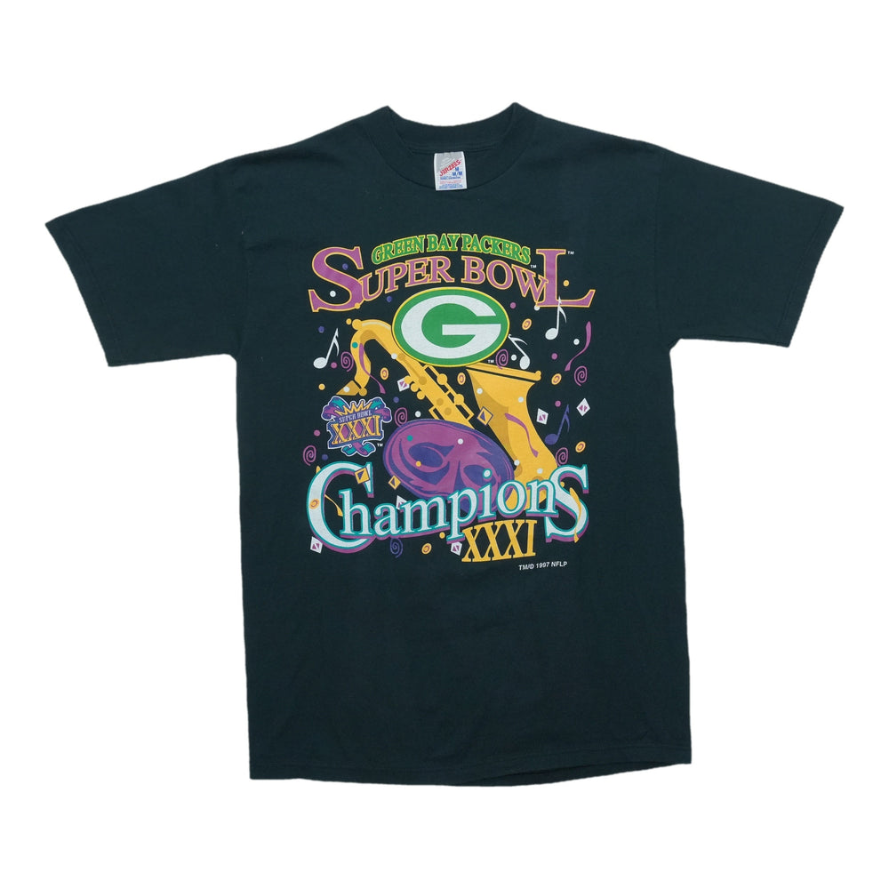 1997 Green Bay Packers Super Bowl XXXI Champions Shirt Front