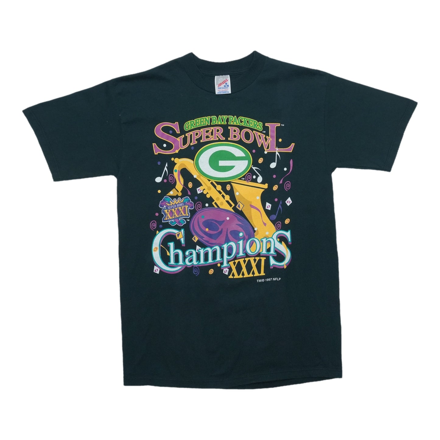 1997 Green Bay Packers Super Bowl XXXI Champions Shirt Front