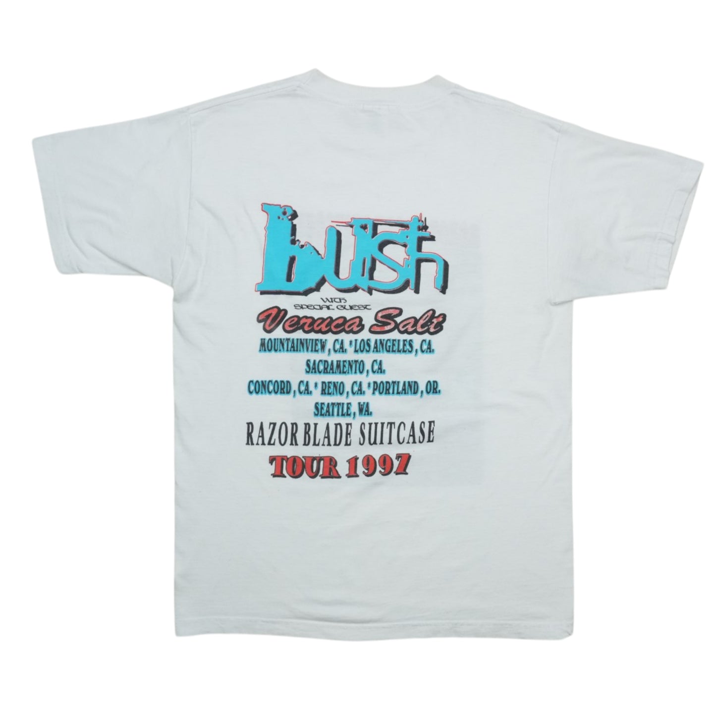 1997 Bush Razorblade Suitcase Tour Shirt Back