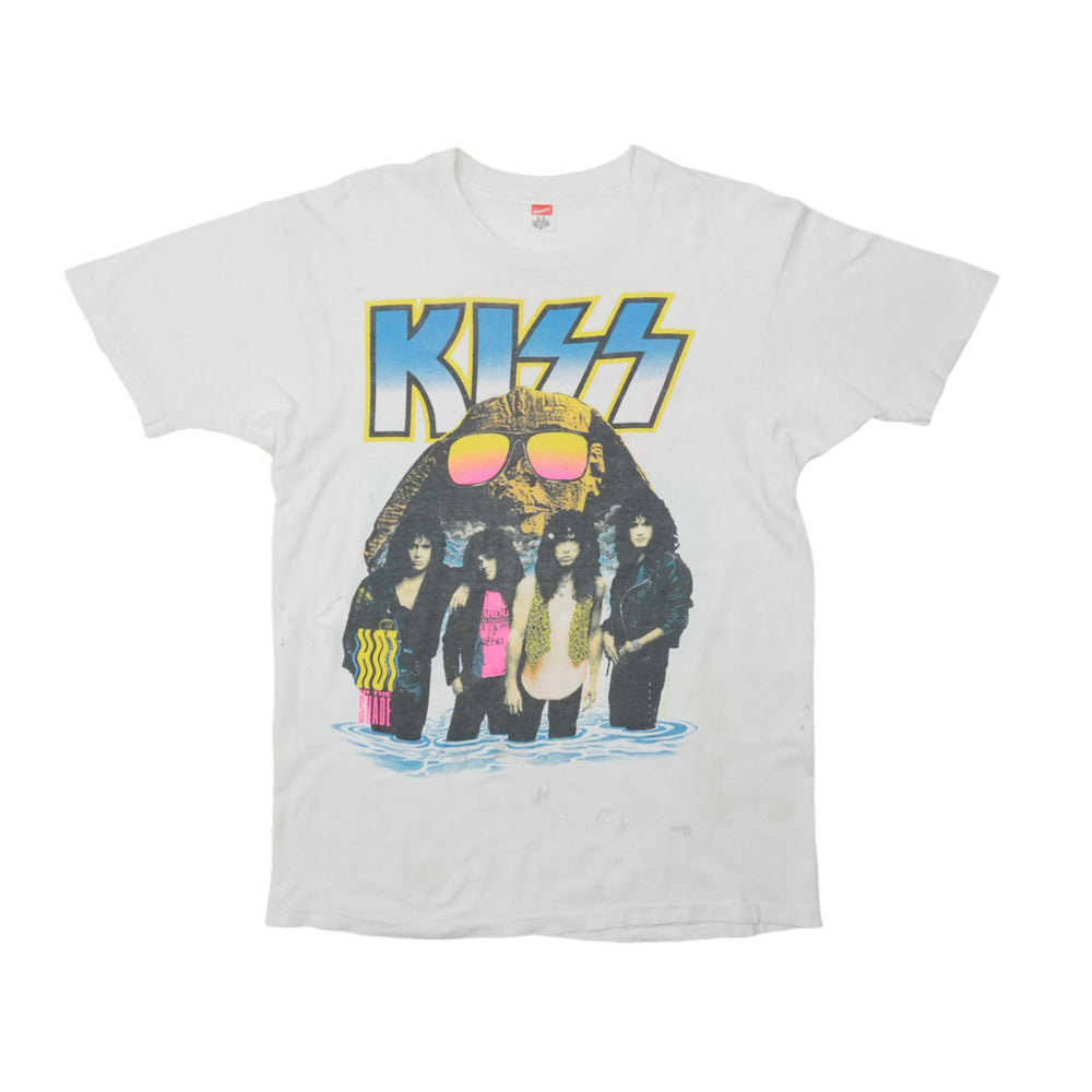 1990 KISS Hot In The Shade Tour Shirt Front